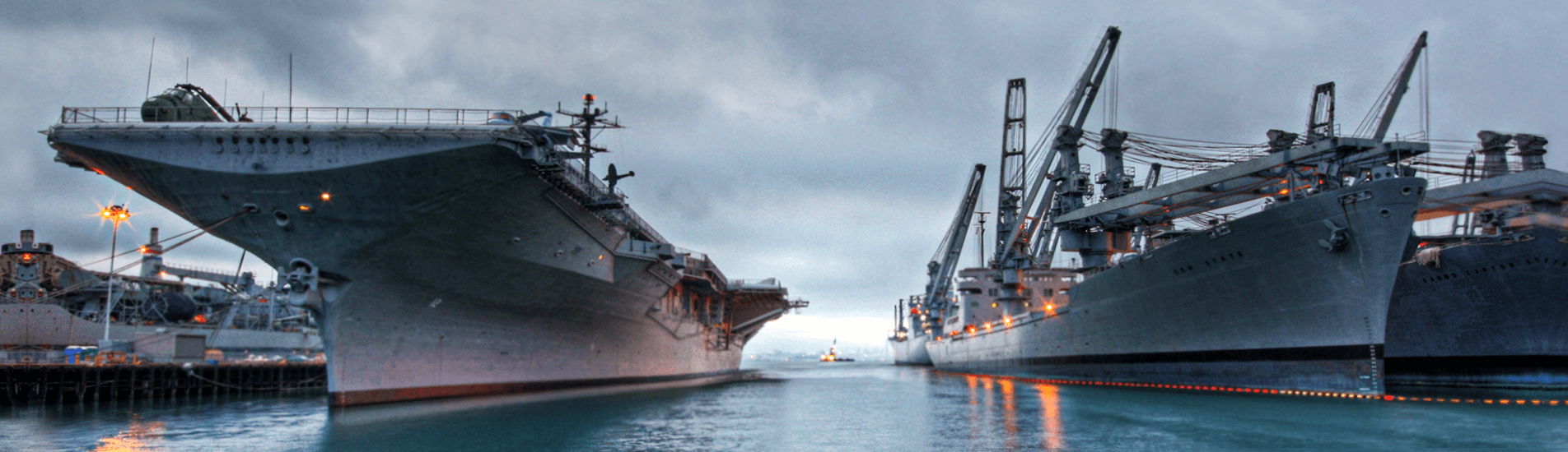 Military Ships in Port - SynDeck Marine Underlayments and Deck Coatings