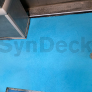Completed Application of Ultra Lightweight Underlayment SS1290 on an Offshore Oil Rig Galley