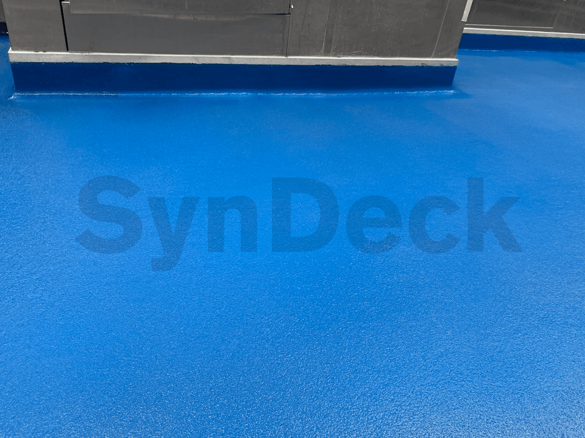 Image of Completed Job on a Military Vessel, with IMO Epoxy SS5000 Navy Blue