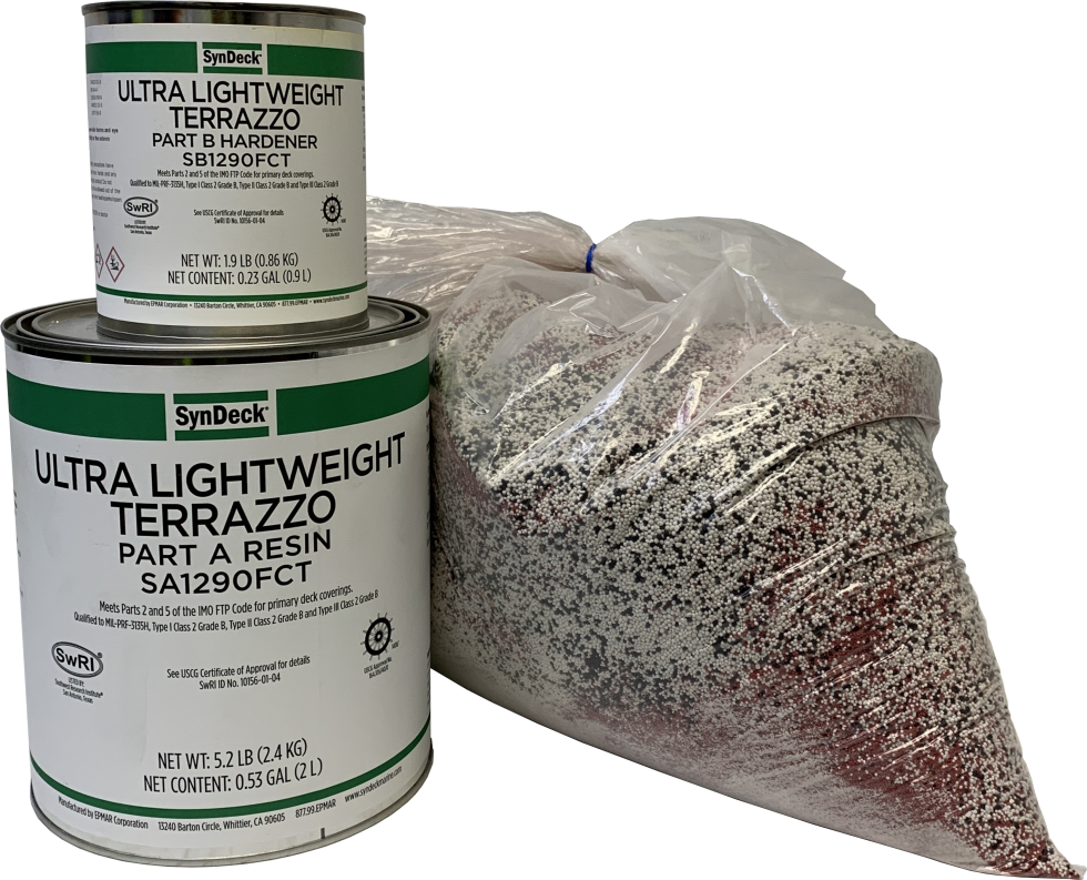 Marine Ultra Lightweight Terrazzo | SynDeck® Ultra Lightweight Terrazzo